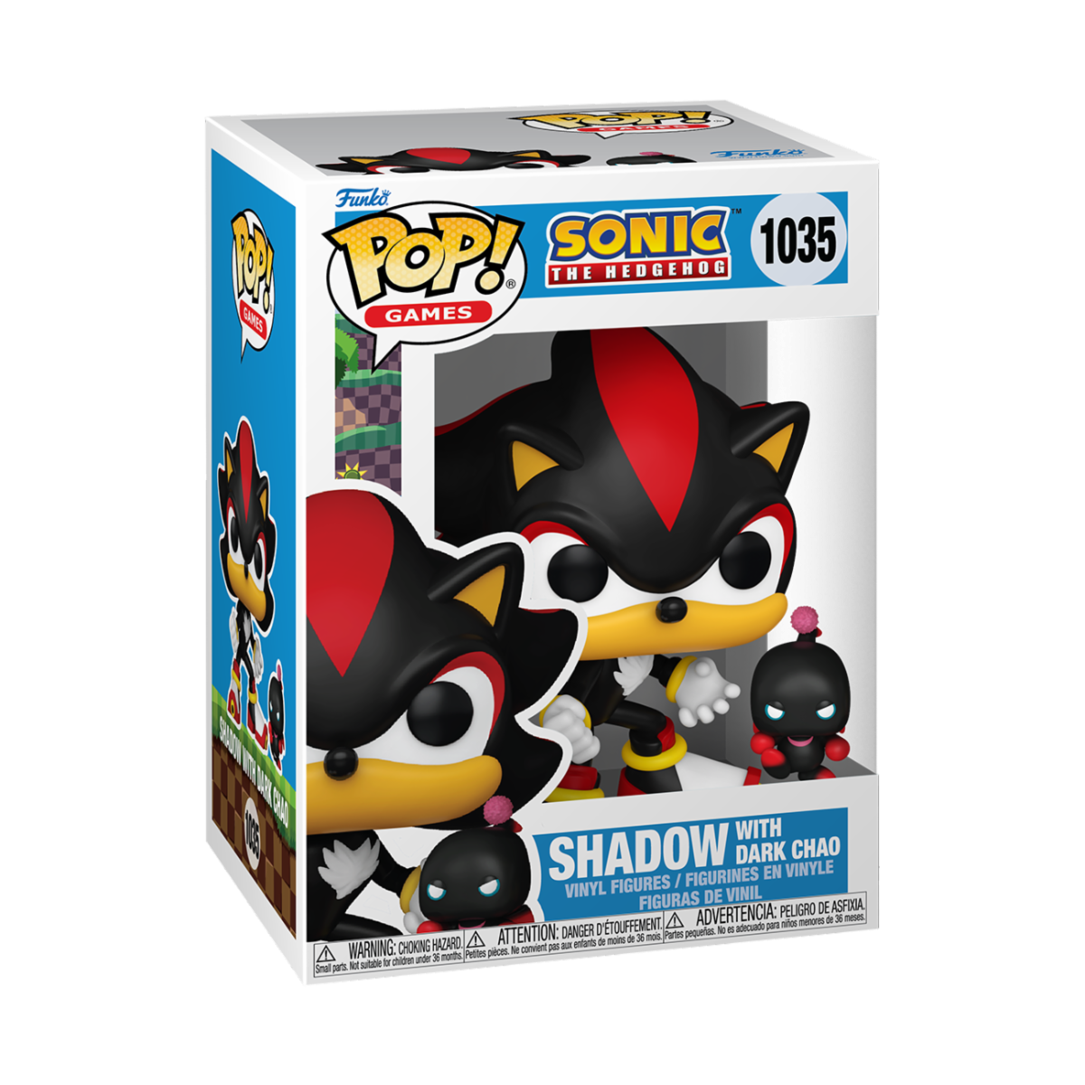 SONIC THE HEDGEHOG - POP & BUDDY FUNKO VINYL FIGURE 1035 SHADOW W/ DARK CHAO 9CM