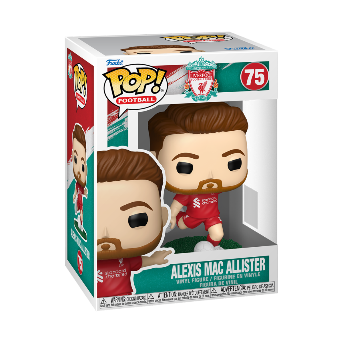 FOOTBALL - LIVERPOOL - POP FUNKO VINYL FIGURE 75 ALEXIS MAC ALLISTER 9CM