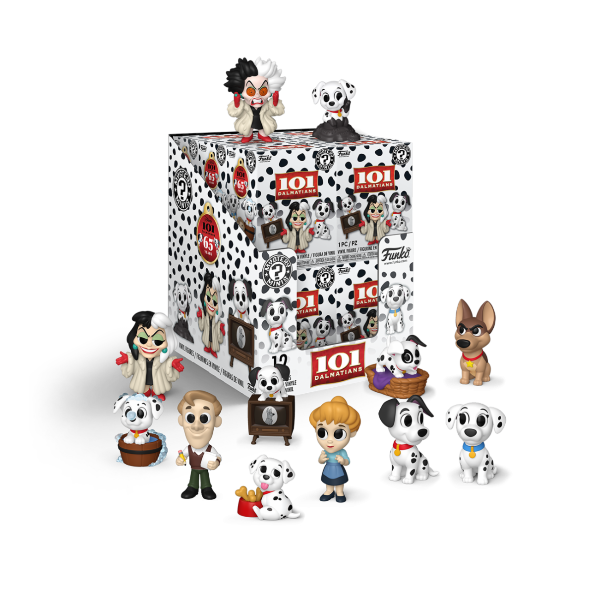 DISNEY: 101 DALMATIANS - MISTERY MINI BLIND BOX - DISPLAY 12PC CASE PACK