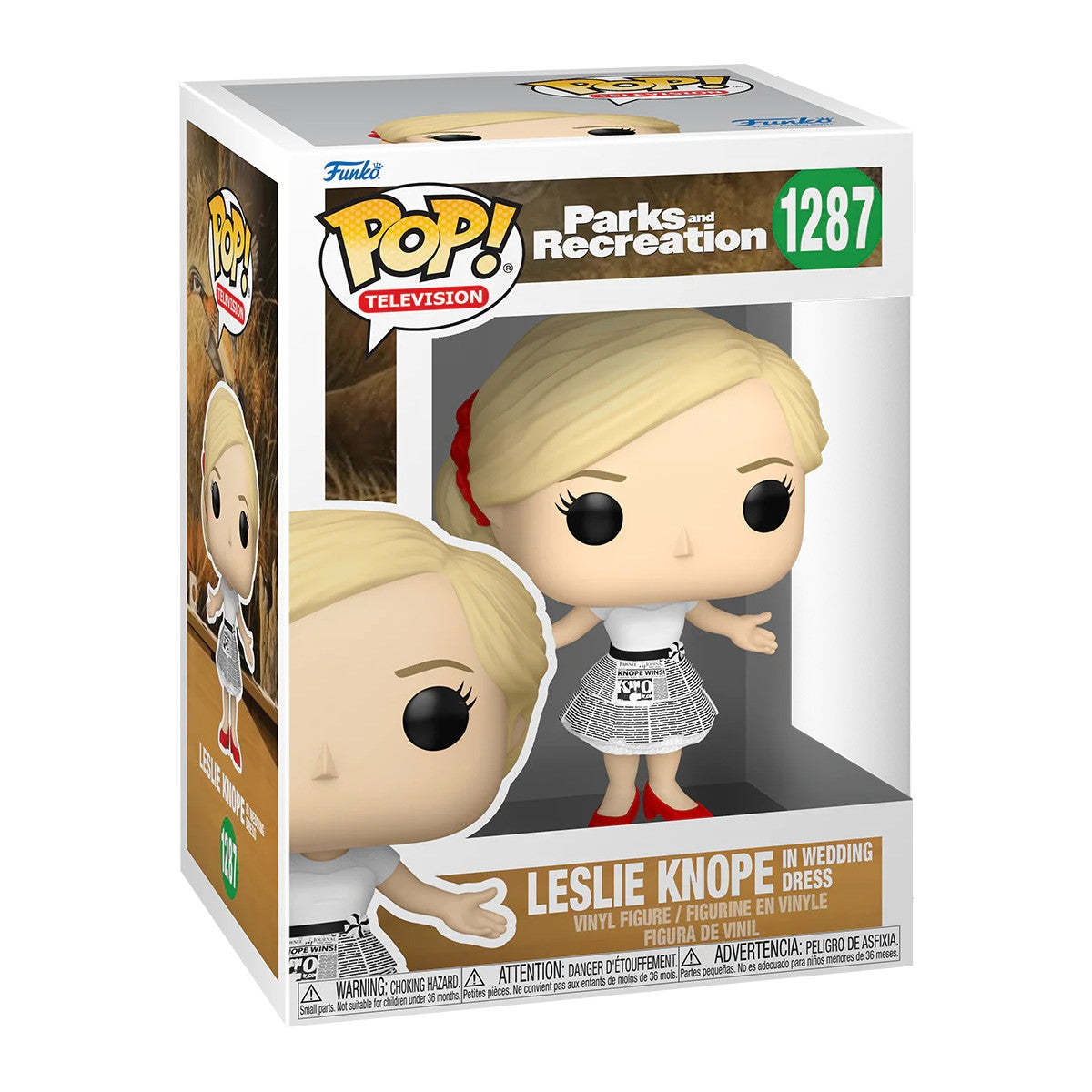 PARKS AND RECREATION - POP FUNKO VINYL FIGURE - 1287 LESLIE (WEDDING) 9CM