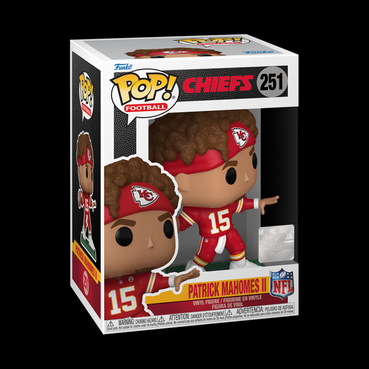 NFL - POP FUNKO VINYL FIGURE 251 PARTICK MAHOMES II (2023) 9CM