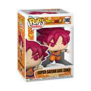 DRAGON BALL SUPER S9 - POP FUNKO VINYL FIGURE 2492 SUPER SAIYAN GOD GOKU (PUNCHING) 9CM