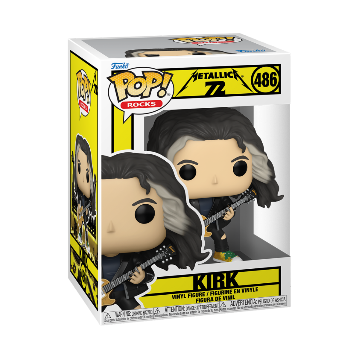MUSIC: METALLICA - POP FUNKO VINYL FIGURE 486 KIRK (72S CONCERT) 9CM