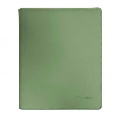 16491 - VIVID ZIPPERED 9-POCKET PRO-BINDER - COOL MATCHA