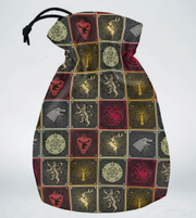 GOT/POU/00190166/2025/Q - GAME OF THRONES - THE SIGILS PATTERN DICE POUCH