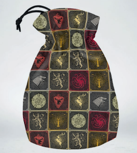 GOT/POU/00190166/2025/Q - GAME OF THRONES - THE SIGILS PATTERN DICE POUCH