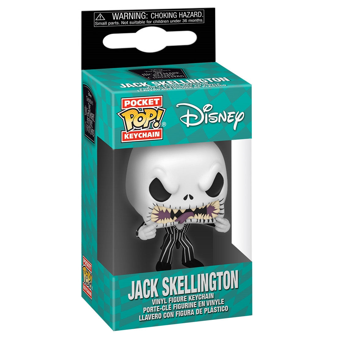 DISNEY - NIGHTMARE BEFORE CHRISTMAS - POP FUNKO VINYL KEYCHAIN JACK (SCARY FACE) 4CM