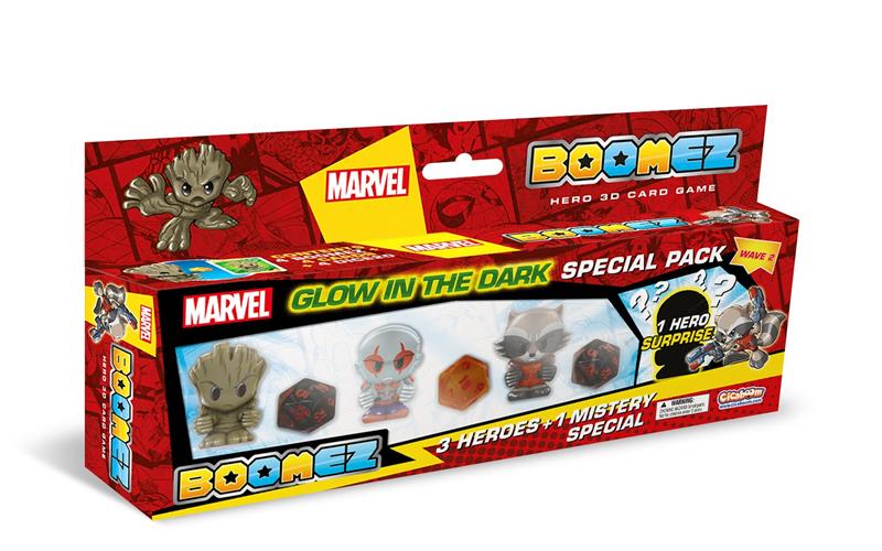 MABOBL2G - MARVEL - BOOMEZ W2 BLISTER GLOW IN THE DARK 4PZ 3 GID+ 1 SURPRISE - STYLE 3