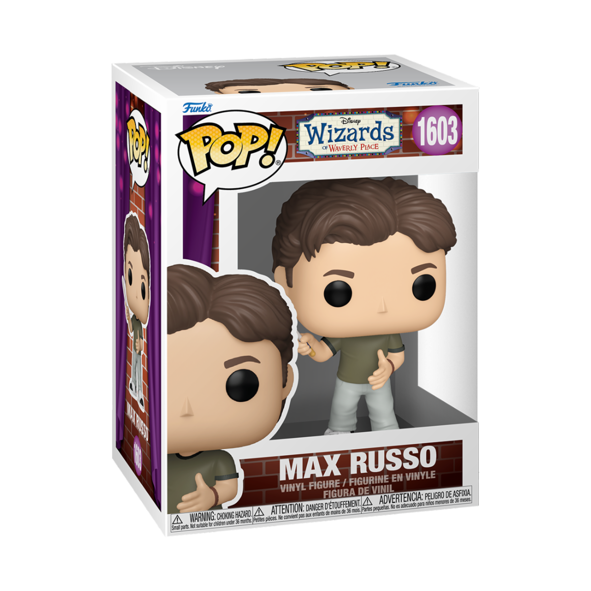 WIZARDS OF WAVERLY PLACE - POP FUNKO VINYL FIGURE 1603 MAX RUSSO 9CM