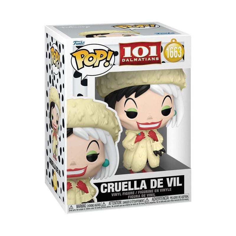 DISNEY: 101 DALMATIANS - POP FUNKO VINYL FIGURE 1663 CRUELLA DE VIL REGULAR 9CM