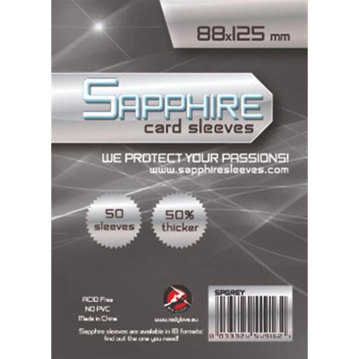 SAPPHIRE GREY - 100 BUSTE PROTETTIVE 88X125MM