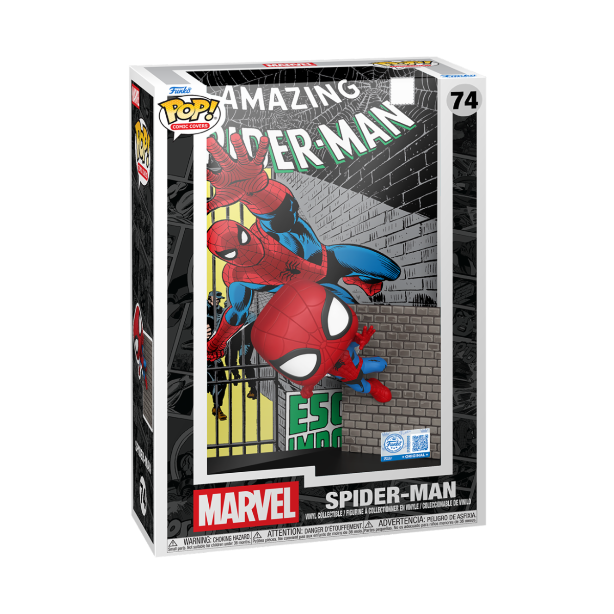 MARVEL: SPIDER-MAN - POP FUNKO COMIC COVERS VINYL FIGURE 74 SPIDER-MAN '65 9CM