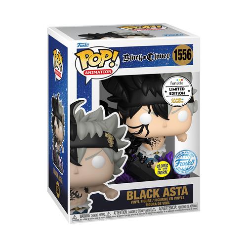 BLACK CLOVER - POP FUNKO VINYL FIGURE 1556 BLACK ASTA (GW) 9CM GA EXCL