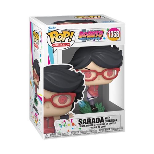BORUTO: NARUTO NEXT GENERATION - POP FUNKO VINYL FIGURE 1358 SARADA W/SHARINGAN 9CM