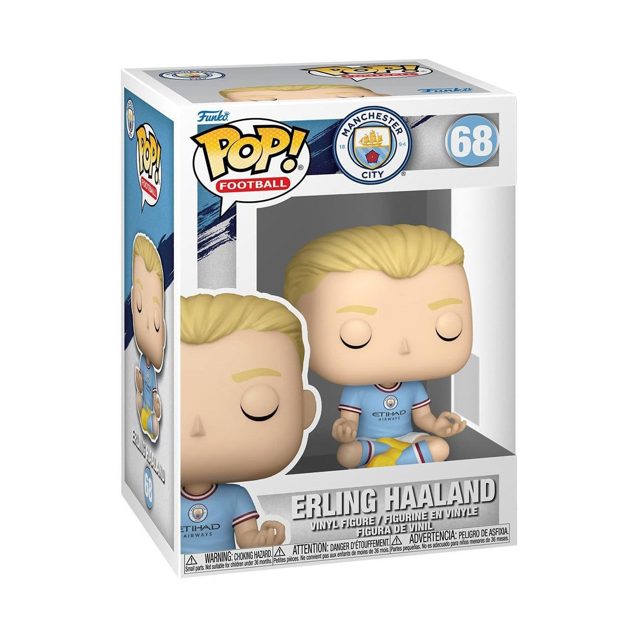 FOOTBALL - MANCHESTER CITY - POP FUNKO VINYL FIGURE 68 ERLING HAALAND 9CM