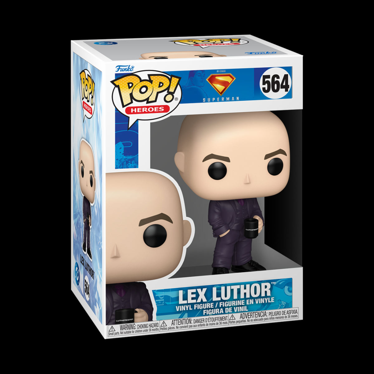 DC COMICS: SUPERMAN (2025) - POP FUNKO VINYL FIGURE 564 LEX LUTHOR 9CM