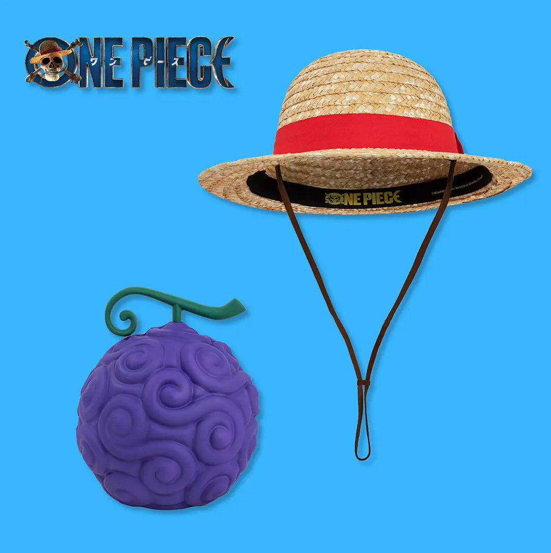 CR6006 - ONE PIECE - PACK FRUTTO SQUISHY + CAPPELLO LUFFY