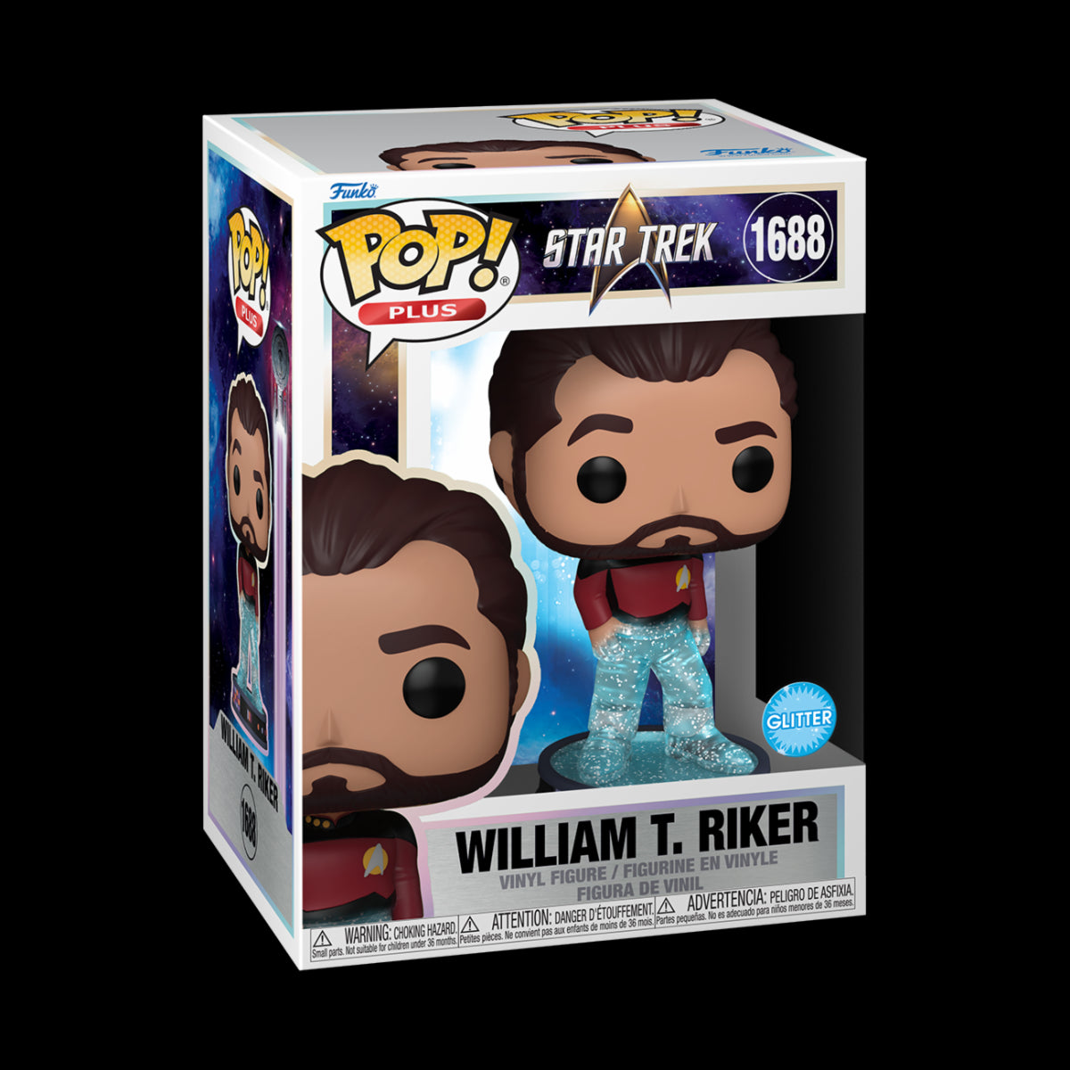 STAR TREK: TRANSPORTER - POP FUNKO VINYL FIGURE 1683 RIKER 9CM