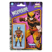 MARVEL LEGENDS RETRO - WOLVERINE COSTUME MARRONE - ACTION FIGURE 9 CM