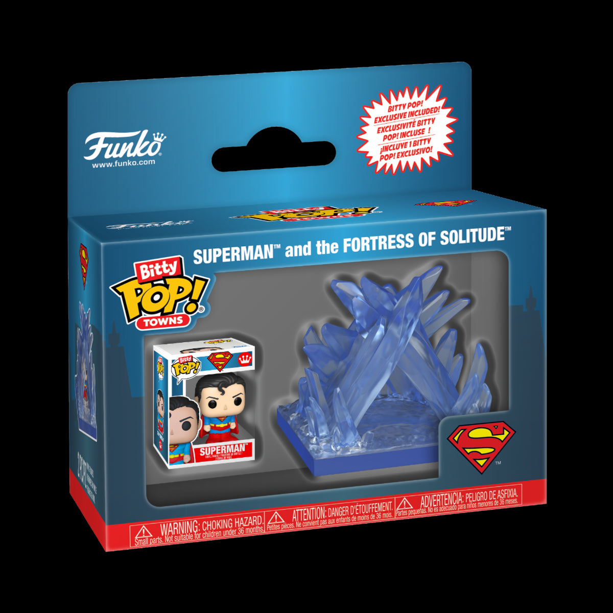 85514 - DC COMICS: SUPERMAN - POP FUNKO BITTY TOWN VINYL FIGURE - FORTESS OF SOLITUDE