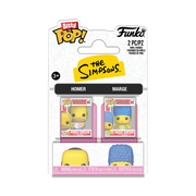 SIMPSONS - POP FUNKO BITTY 2-PACK VINYL FIGURE - HOMER & MARGE 2CM