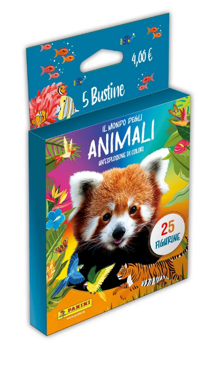 IL MONDO DEGLI ANIMALI - UN`ESPLOSIONE DI COLORI! - STICKER ALBUM - ECOBLISTER