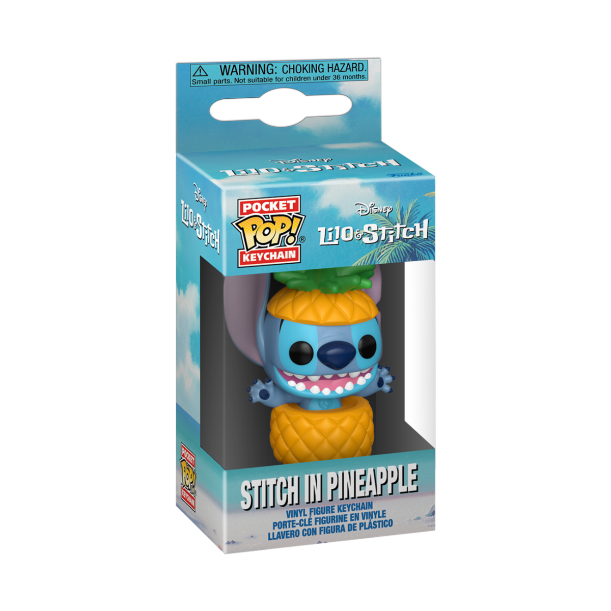 STITCH IMP - POP KEYCHAIN - STITCH IN PINEAPPLE 4CM