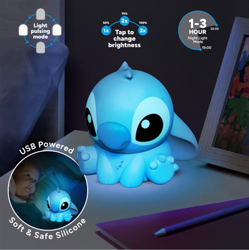 PP13693LS - DISNEY: LILO & STITCH - STITCH SILICONE LIGHT RECHARGEABLE BATTERY VERSION