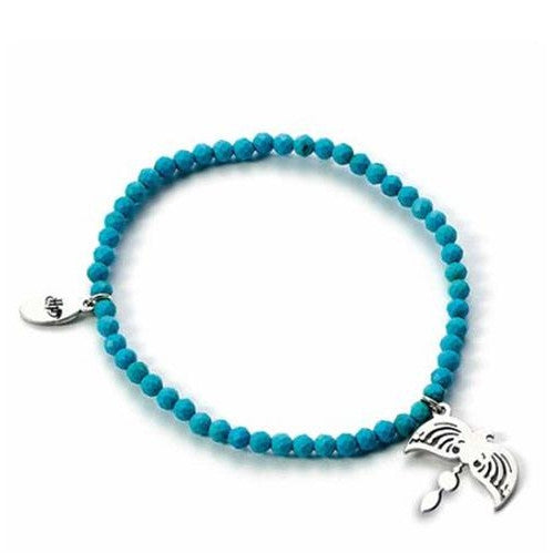 HPCR0586 - HARRY POTTER - BRACCIALETTO PERLE AZZURRE - CORVONERO