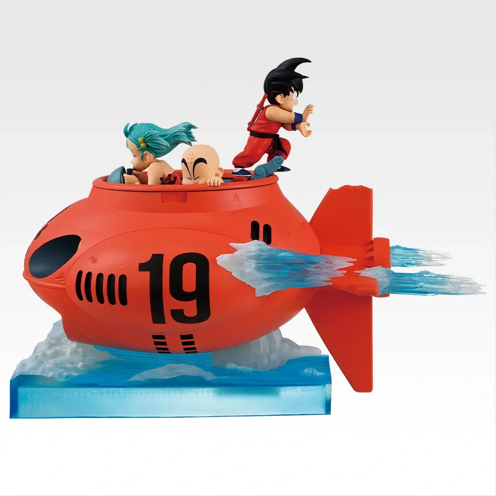 72399 - DRAGON BALL - ICHIBANSHO FIGURE FROM VS RED RIBBON ARMY - SON GOKU, BULMA & KRILLIN - STATUA 16CM