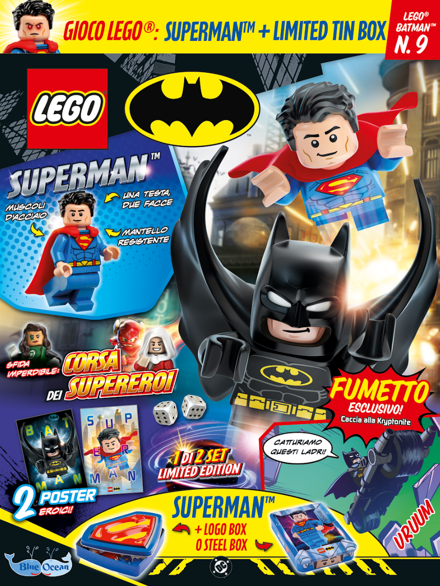 LEGO BATMAN N.9 - PACK SUPERMAN STEEL BOX + LOGO BOX