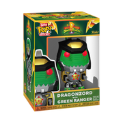 90115 - POWER RANGERS - POP FUNKO BITTY VINYL FIGURE - DRAGONZORD WITH GREEN RANGER