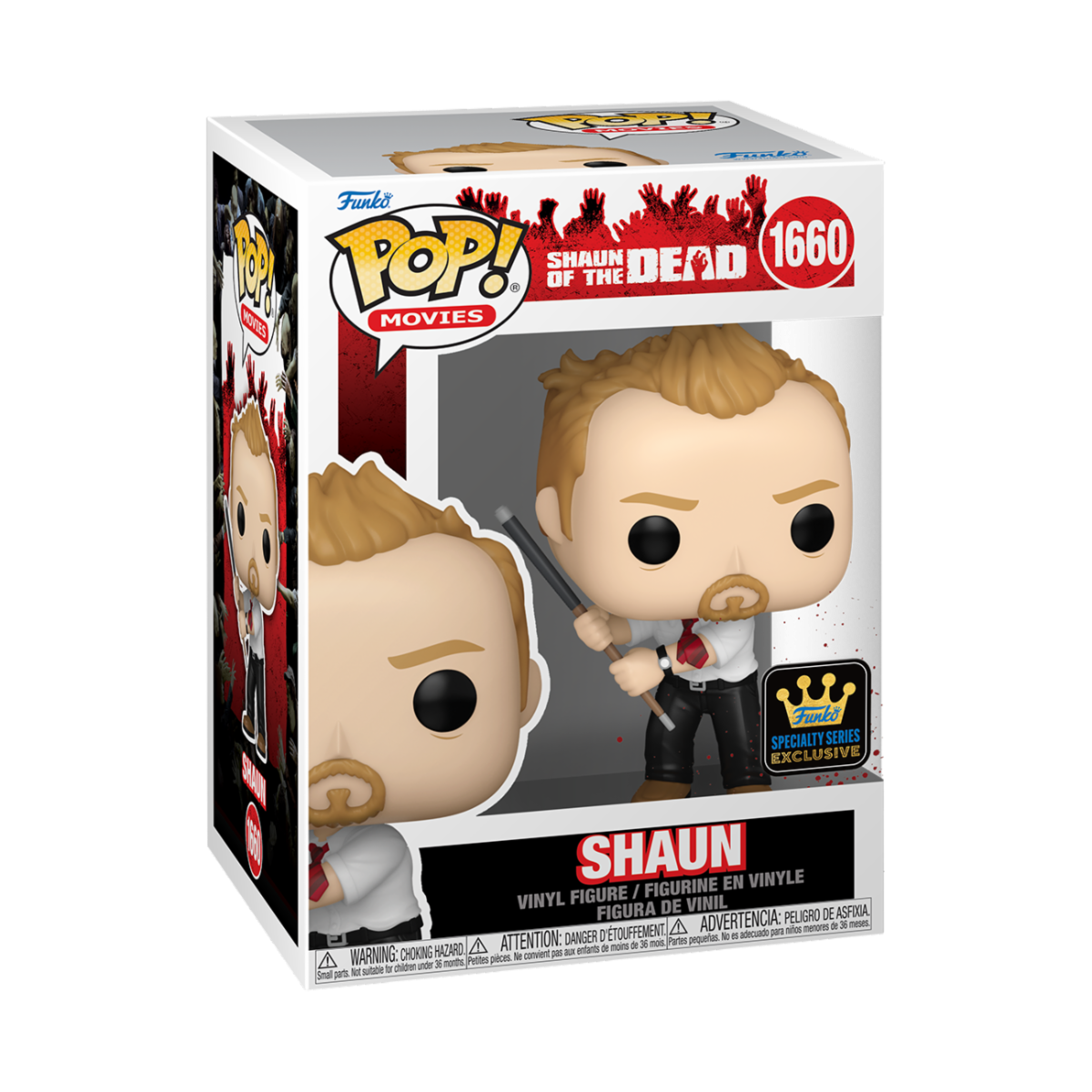 SHAUN OF THE DEAD - POP FUNKO VINYL FIGURE 1660 SHAUN REGULAR 9CM
