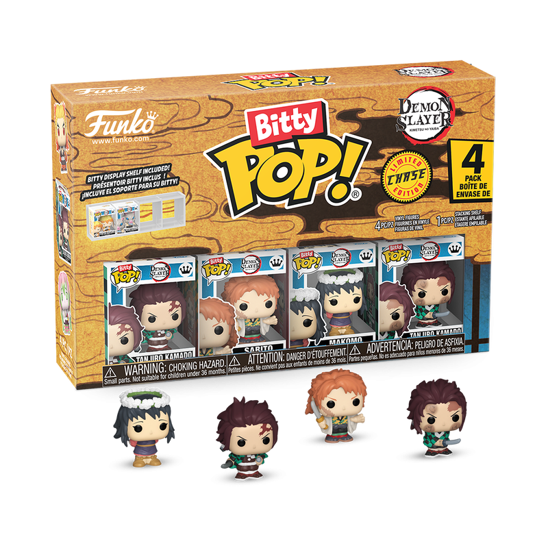 DEMON SLAYER - POP FUNKO BITTY VINYL FIGURE - TANJIRO 4PK 2CM