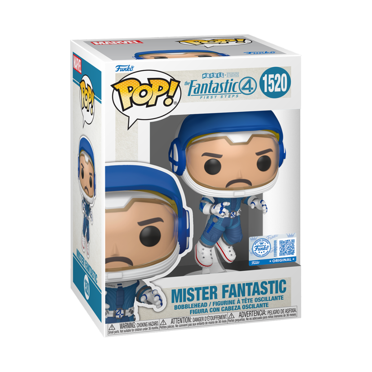 MARVEL: FANTASTIC FOUR - POP FUNKO VINYL FIGURE 1520 MISTER FANTASTIC 9CM