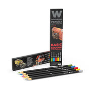 AK10045 - WEATHERING PENCILS - BASIC COLORS: SHADING & DEMOTION - SET DA 5 MATITE