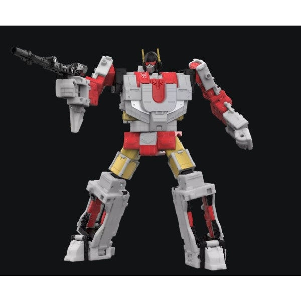 TRANSFORMERS - GENERATION - AGE OF THE PRIMES - COMMANDER CLASS - AERIALBOT SILVERBOT - ACTION FIGURE 17.5CM