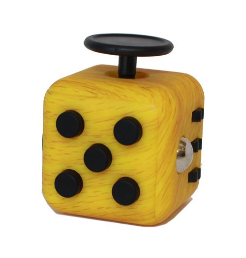 THE SWITCH - FIDGET CUBE (LEGNO GIALLO-NERO)