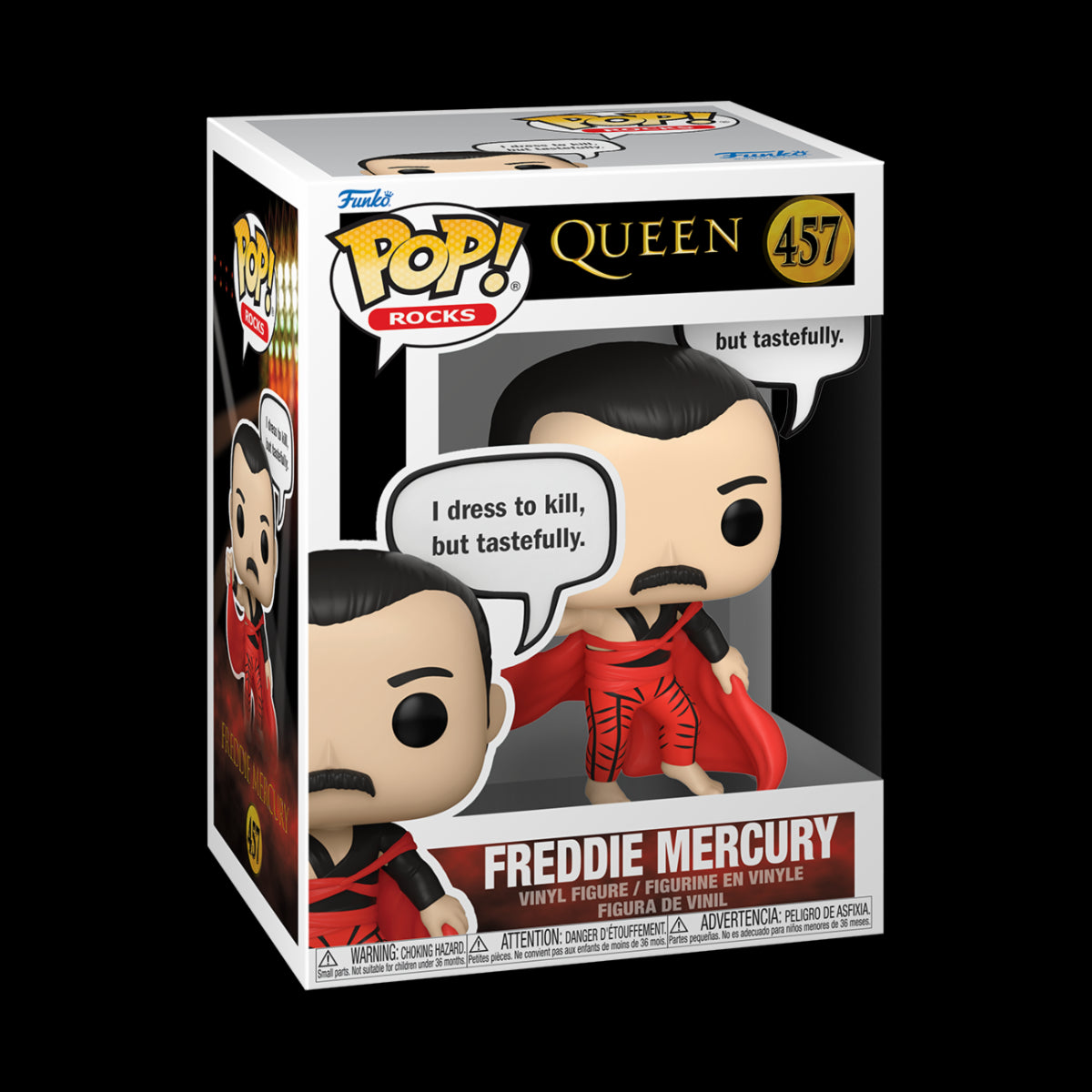 MUSIC: QUEEN - POP FUNKO VINYL FIGURE 457 FREDDIE MERCURY 9CM