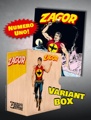 RACCOGLITORE FUMETTI ANNATA IN LEGNO - ZAGOR: LA FORESTA DEGLI AGGUATI (RISTAMPA) - LOGO GIALLO