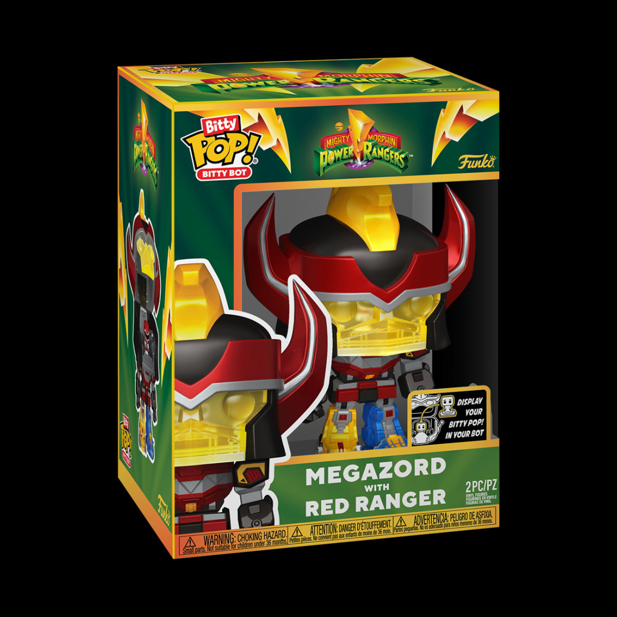 83644 - POWER RANGERS - FUNKO BITTY BOTS VINYL FIGURE - MEGAZORD 12CM