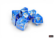 CHX 24406 - BRUSH POLYHEDRAL SET 7 DADI - WAVEBREAK/GOLD