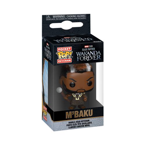 MARVEL: BLACK PANTHER WAKANDA FOREVER - POP FUNKO VINYL KEYCHAIN M'BAKU 4CM