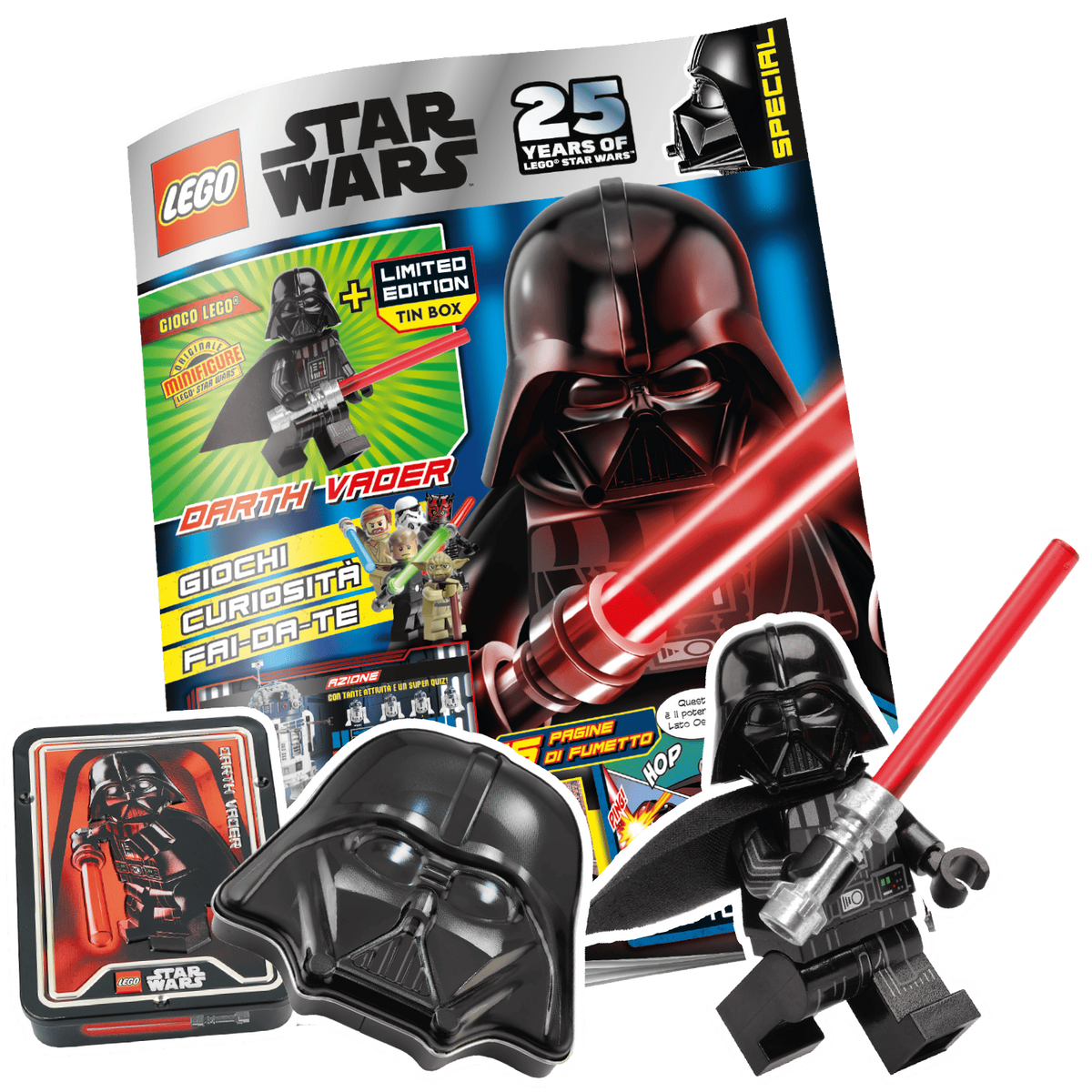 LEGO STAR WARS SPECIALE N.1 - DARTH VADER + LIMITED TIN BOX
