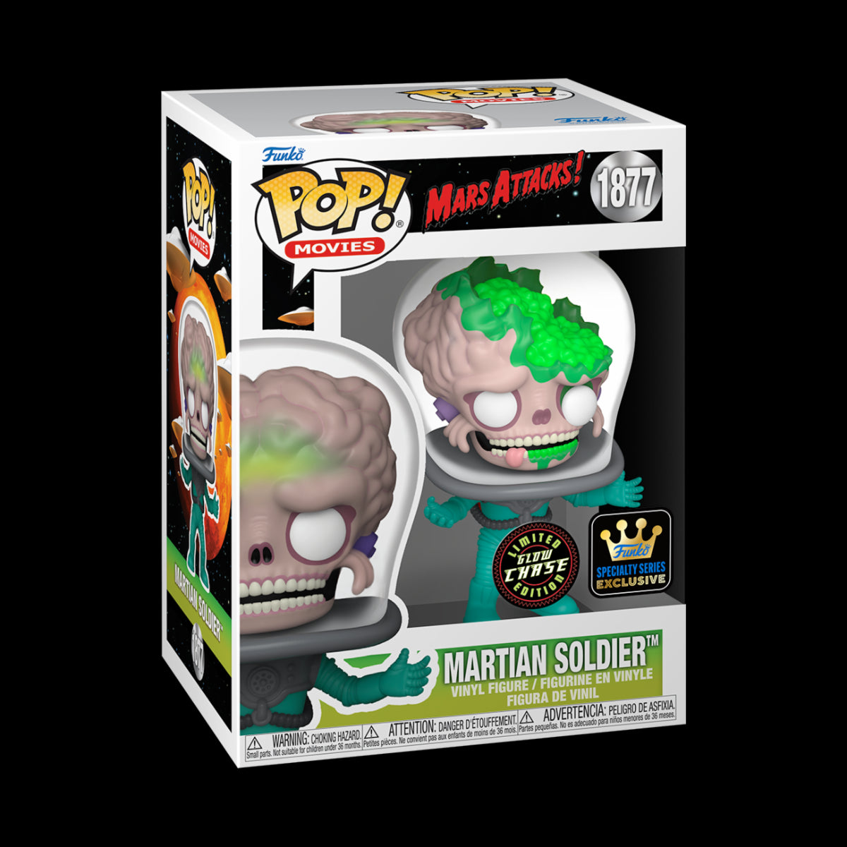 MARS ATTACKS - POP FUNKO VINYL FIGURE 1877 SOLDIER CH(GW) 9CM - CHASE