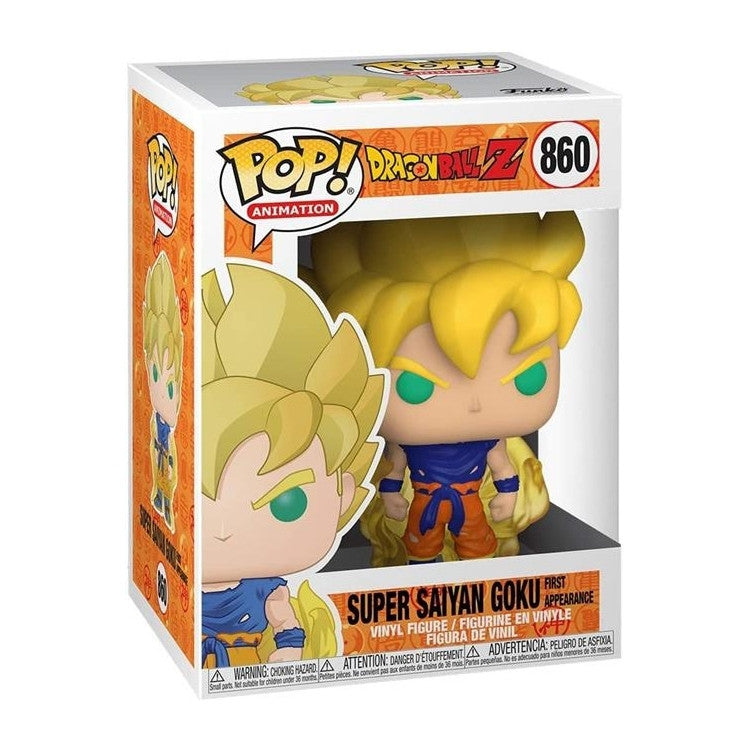 DRAGON BALL Z - POP FUNKO VINYL FIGURE 860 SUPER SAIYAN GOKU (GITD) 9CM