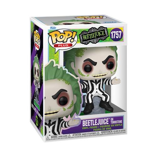 BEETLEJUICE - POP FUNKO VINYL FIGURE 1757 BEETLEJUICE W/TOMBSTONE 9CM
