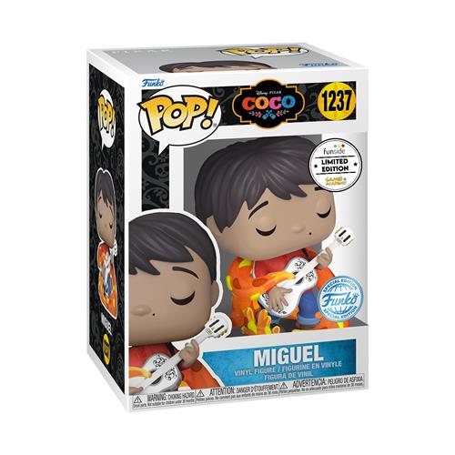 DISNEY/PIXAR - COCO - POP FUNKO VINYL FIGURE 1237 MIGUEL W/ GUITAR (GW) CARTOOMICS 2022 EXCL