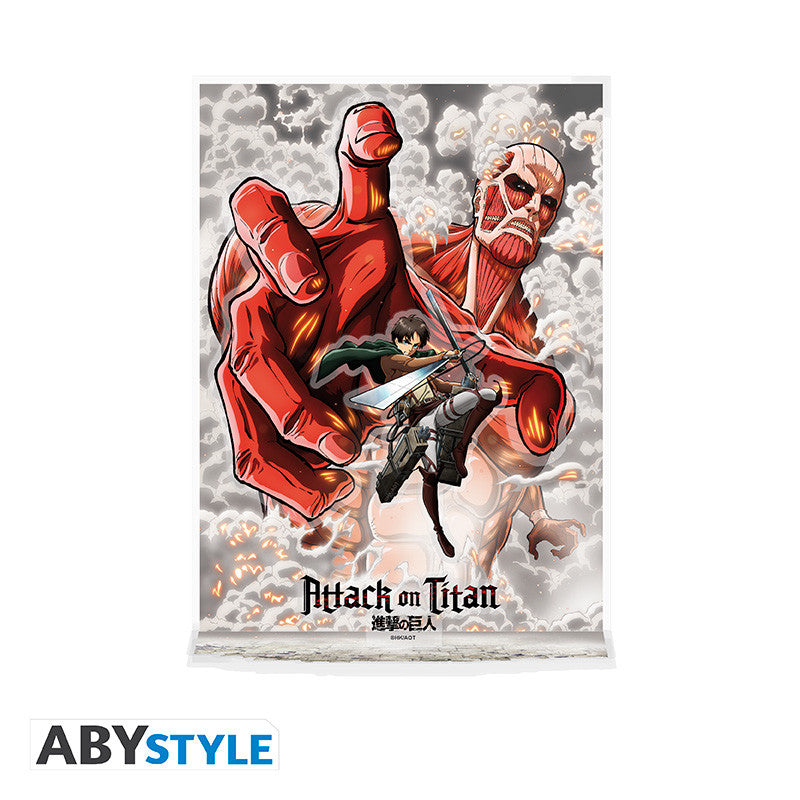 ABYACF172 - ATTACK ON TITAN - ACRYL DIORAMA - EREN VS COLOSSAL TITAN