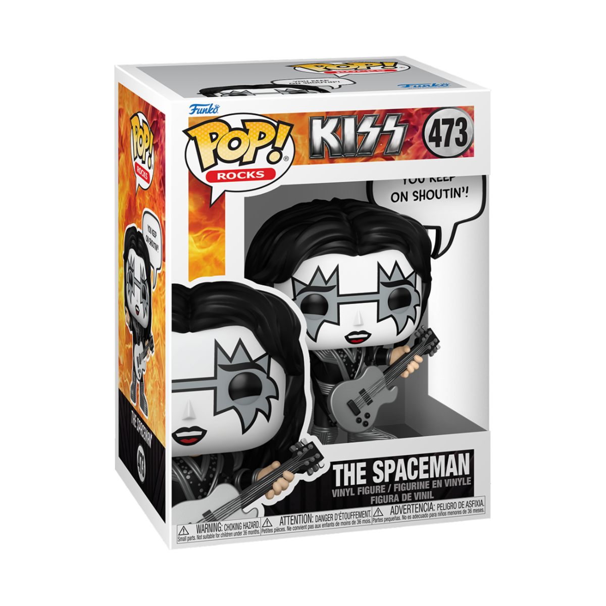 MUSIC: KISS - POP FUNKO VINYL FIGURE 473 THE SPACEMAN 9CM